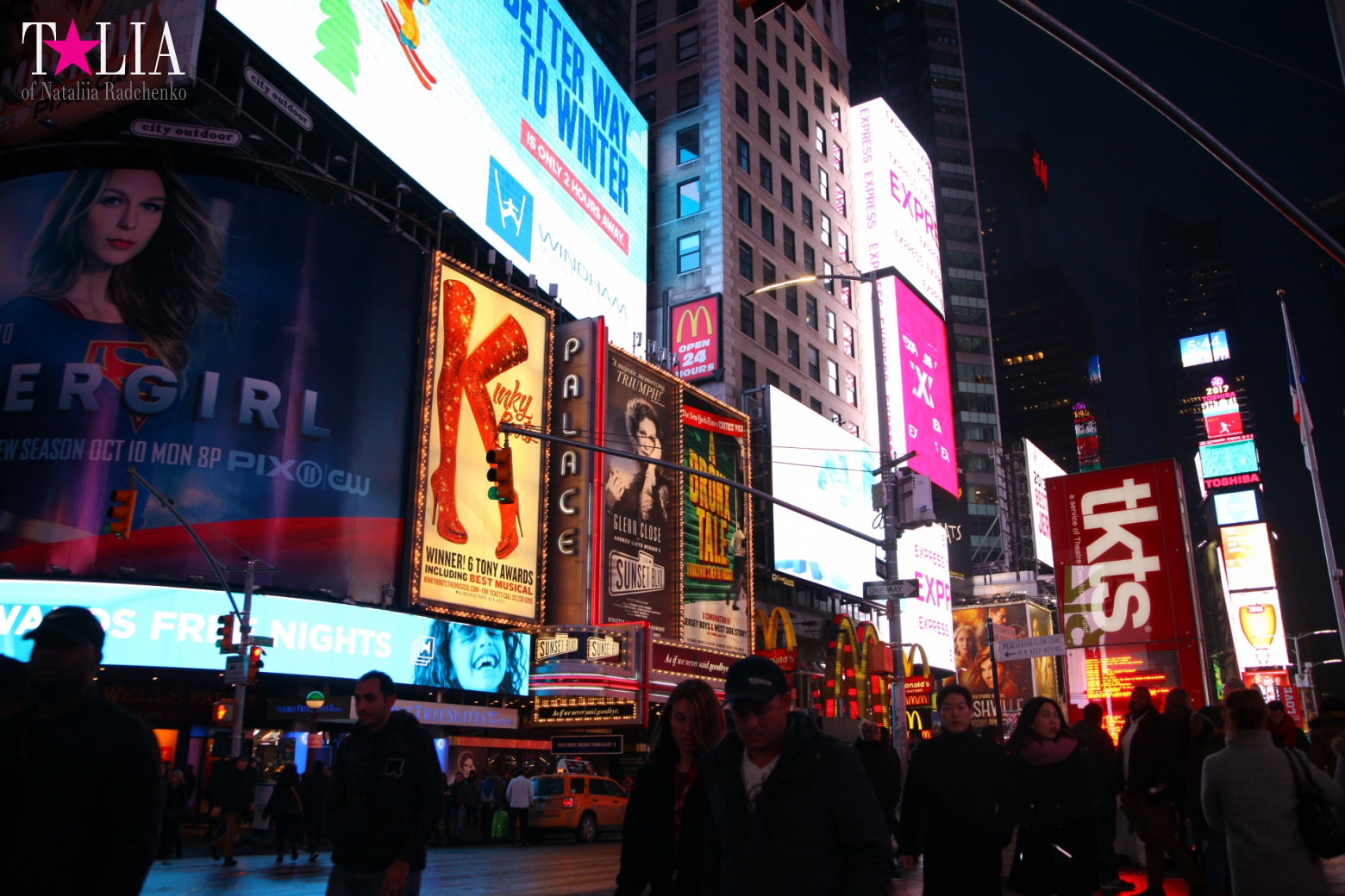The Heart Sculpture for Valentine's Day and the Red Stairs Duffy in Times Square